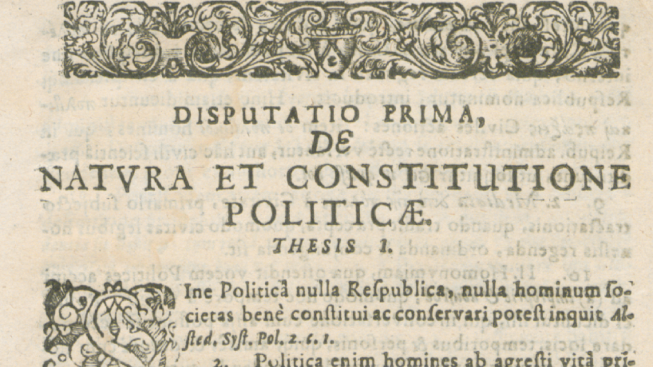 Disputatio Politica Prima PhD