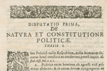 Disputatio Politica Prima PhD