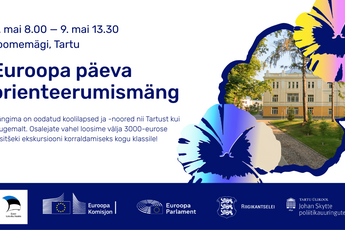 Reklaampilt Euroopa päeva orienteerumismängu infoga.